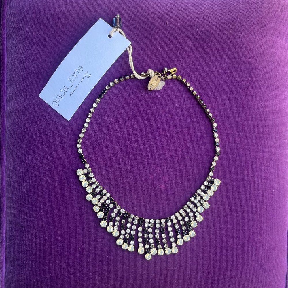 NWT giada_forte rhinestone chandelier necklace (OS)